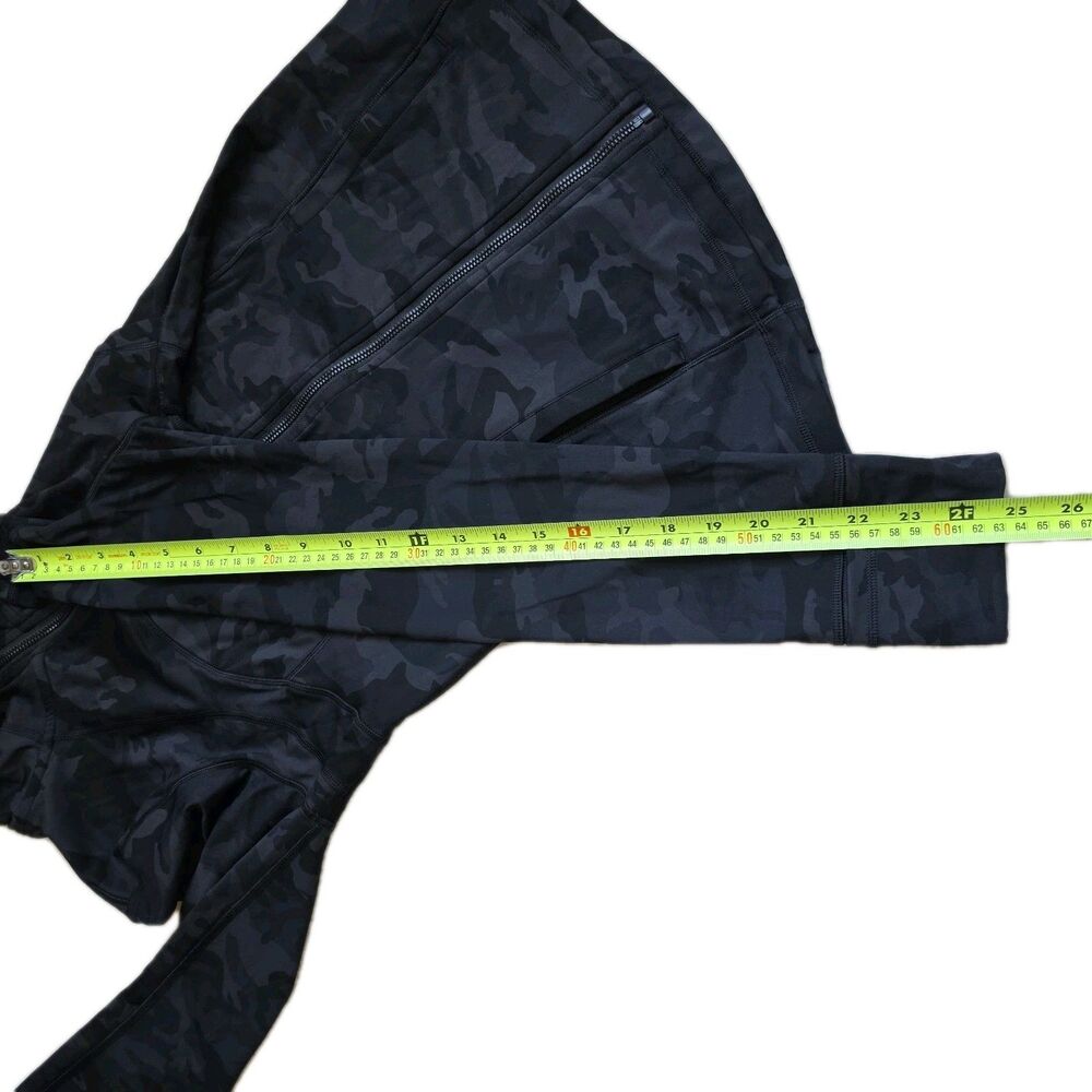 Lululemon Hooded Define Jacket Heritage 365 Camo Deep Coal, Size 10 - Picture 7 of 11